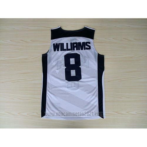 Camiseta USA 2012 Deron Williams #8 Blanco